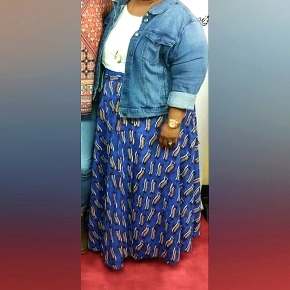 ADVANCE APPARELS Long Ethnic Print Wrap Around Maxi Skirt - Picture 1 of 7